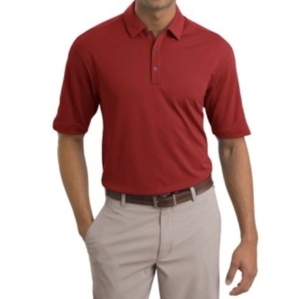 Nike Golf Polo Shirt Mens XL Red‎ New Dri-FIT Short Sleeve 266998-678